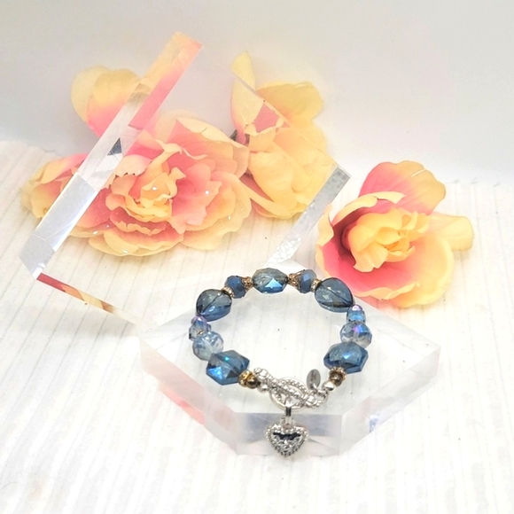 Blue Ice & Jewels Bracelet and Earrings Set - Picture 7 of 14